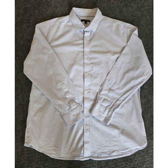 Banana Republic Other - Banana Republic Mens XXL Slim Fit Checked Cotton-Blend Long Sleeve Button Up